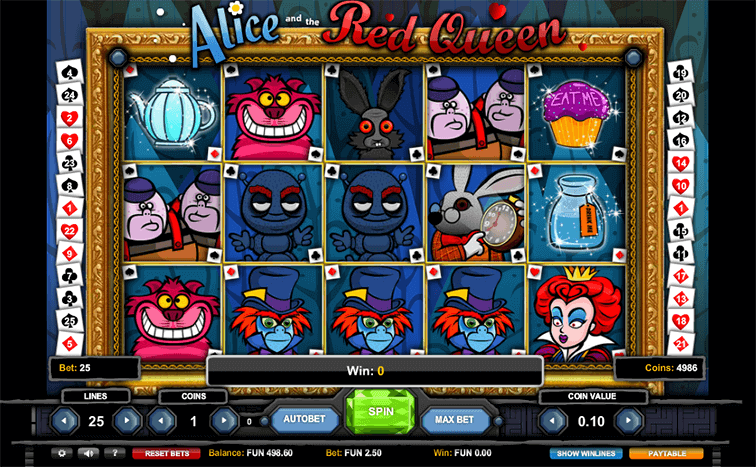 Das Alice and the Red Queen Slotspiel