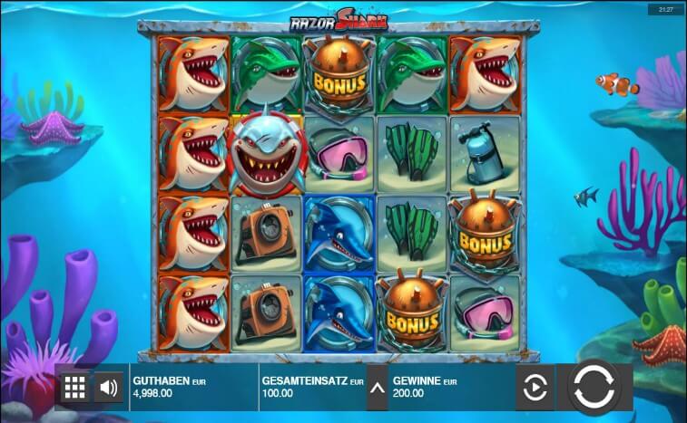 Das Razor Shark Slotspiel